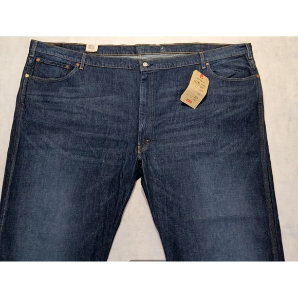 Levis  Jeans Mens Sz 60 X 32 Western Fit NEW Stretch Big & Tall NEW Straight Leg - Picture 2 of 10